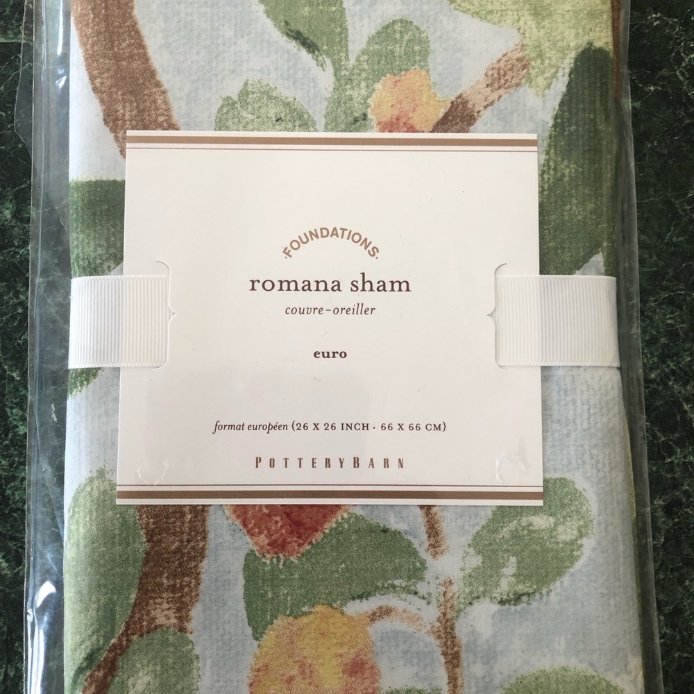 Pottery Barn Euro Sham Romano hard to find